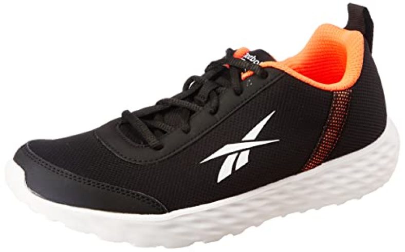 Reebok Mens Energy Runner 3.0 M Black/White/Orange Flare Running Shoe – 6 Uk (Gb1861)