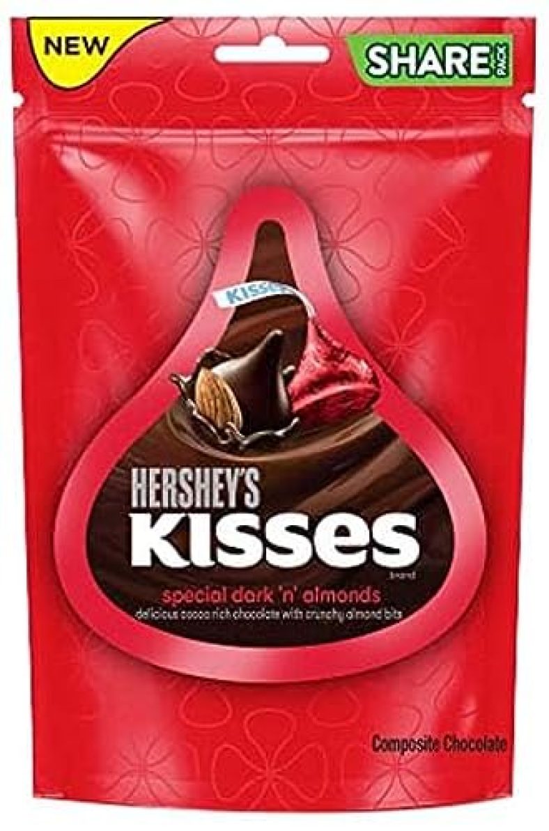 Kisses Dark N Almonds 100.8G Pack Of 2