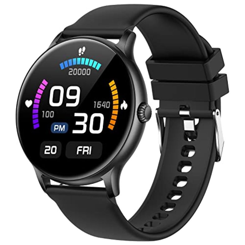Fire-Boltt Phoenix Smart Watch With Bluetooth Calling 1.3″,120+ Sports Modes, 240 * 240 Px High Res With Spo2, Heart Rate Monitoring & Ip67 Rating (Black)