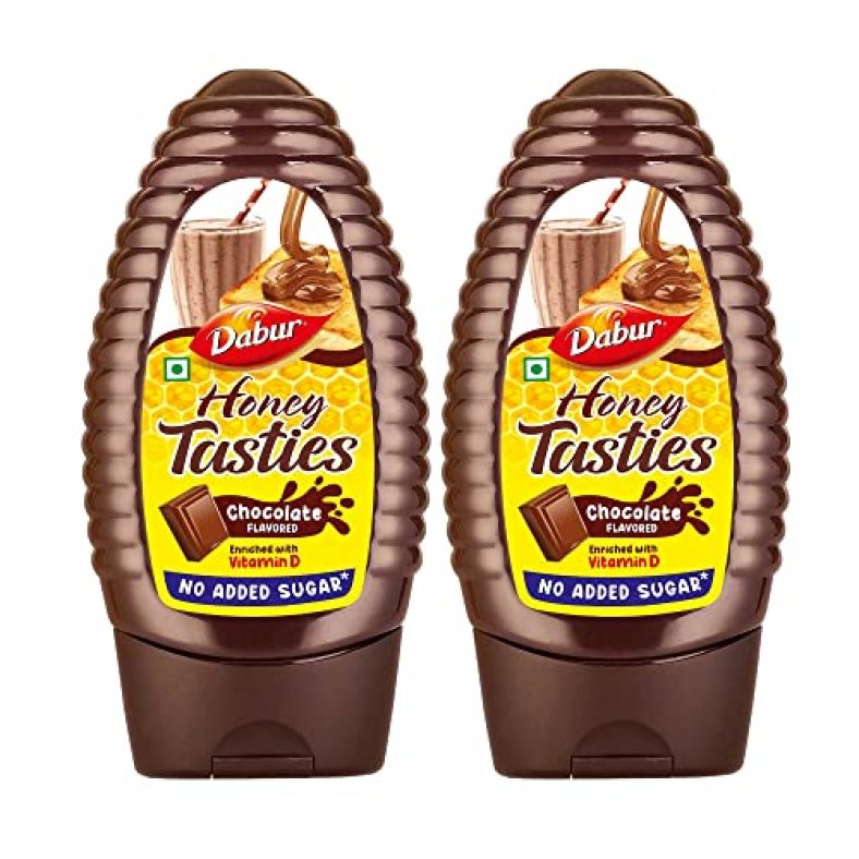 Dabur Honey Tasties (Chocolate) – 400G (Pack Of 2, 200G Each) | Enriched With Vitamin D | Source Of Nutrition | No Added Sugar