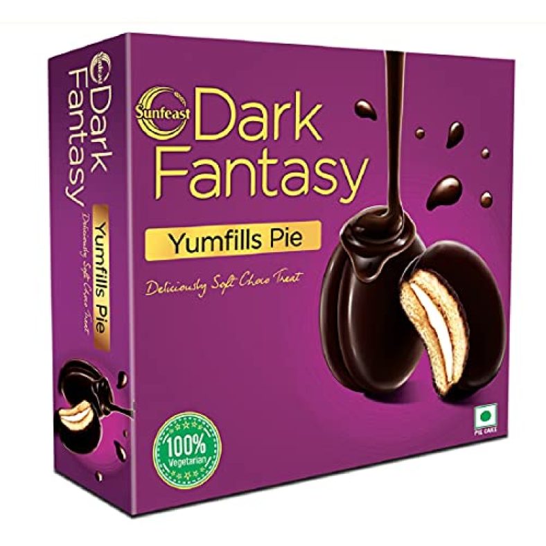 Sunfeast Dark Fantasy Yumfills, 253G, Rich Chocolate Pie Cake