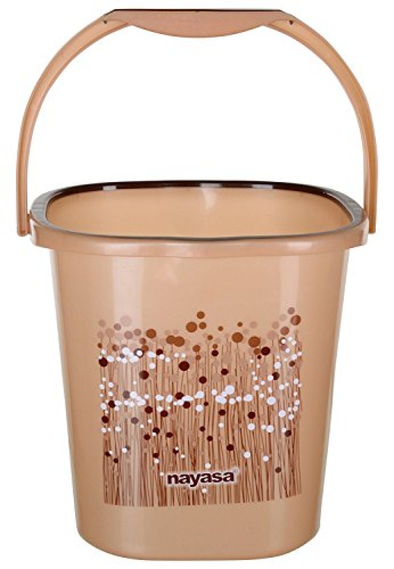 Nayasa Bucket Set Of 20Ltrs (Brown)
