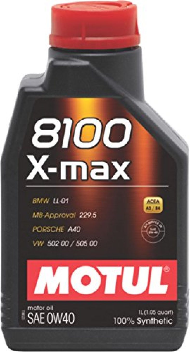 Motul 8100 X-Max 0W40 Api Sn Fully Synthetic Gasoline And Diesel Engine Oil (1 L)
