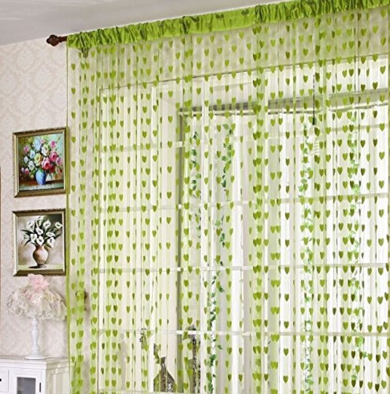 Ramcha Green Heart String Curtain (2.00)