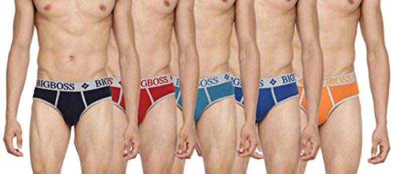 Dollar Bigboss Men’S Cotton Techno Brief Regular Solid (Pack Of 5) (Mjbr-11-R2-Techno-Po5- Assorted_Xl)