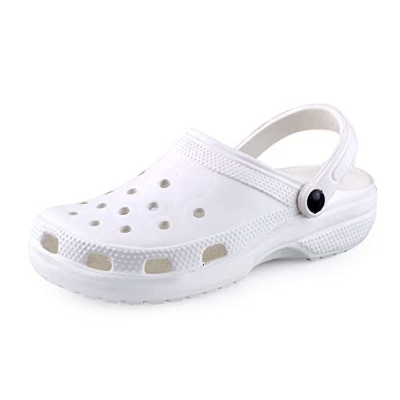Kraasa Clogs For Men, Casual Sandals For Men, Walking Clogs For Men’S White Uk 9