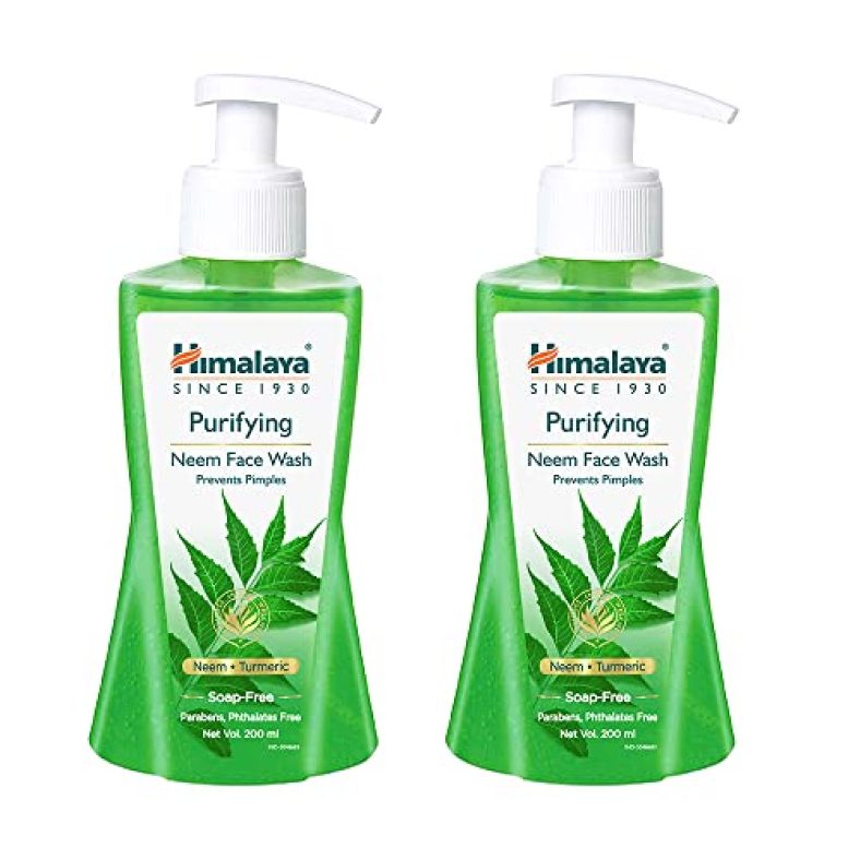 Himalaya Herbals Purifying Neem Face Wash, 200Ml (Pack Of 2)