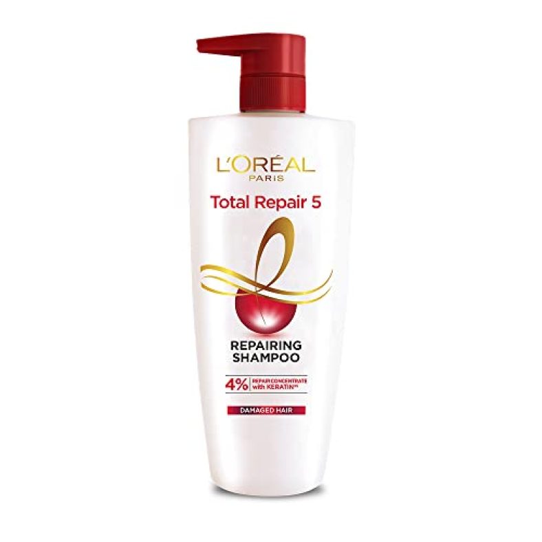 L’Oreal Paris Shampoo, For Damaged And Weak Hair, With Pro-Keratin + Ceramide, Total Repair 5, 1Ltr