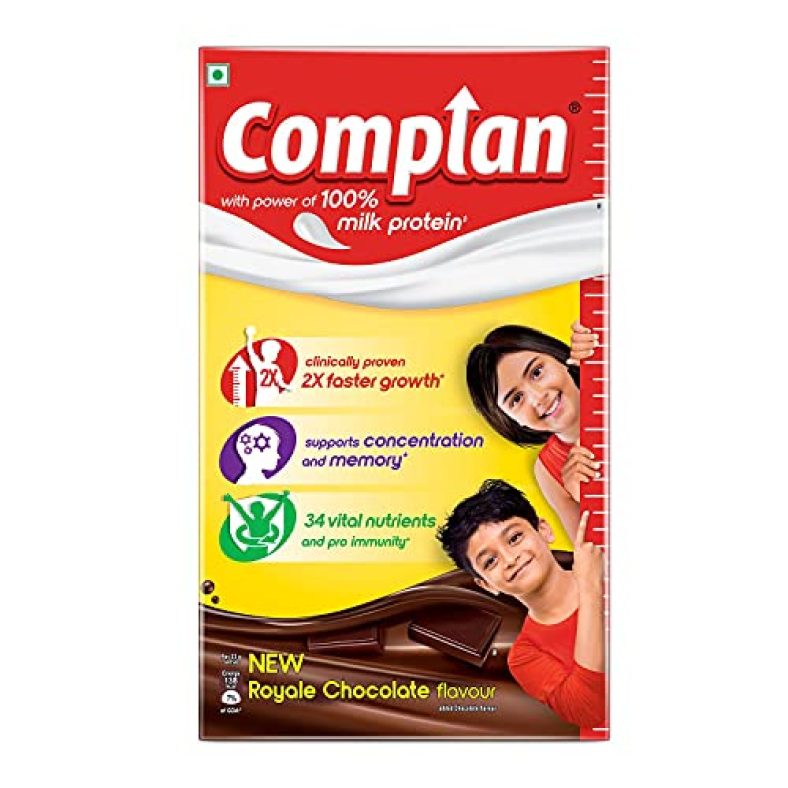 Complan Nutrition And Health Drink Royale Chocolate, 1Kg Refill Pack With Power Of 100% Milk Protein And Contrains 34 Vital Nutrients