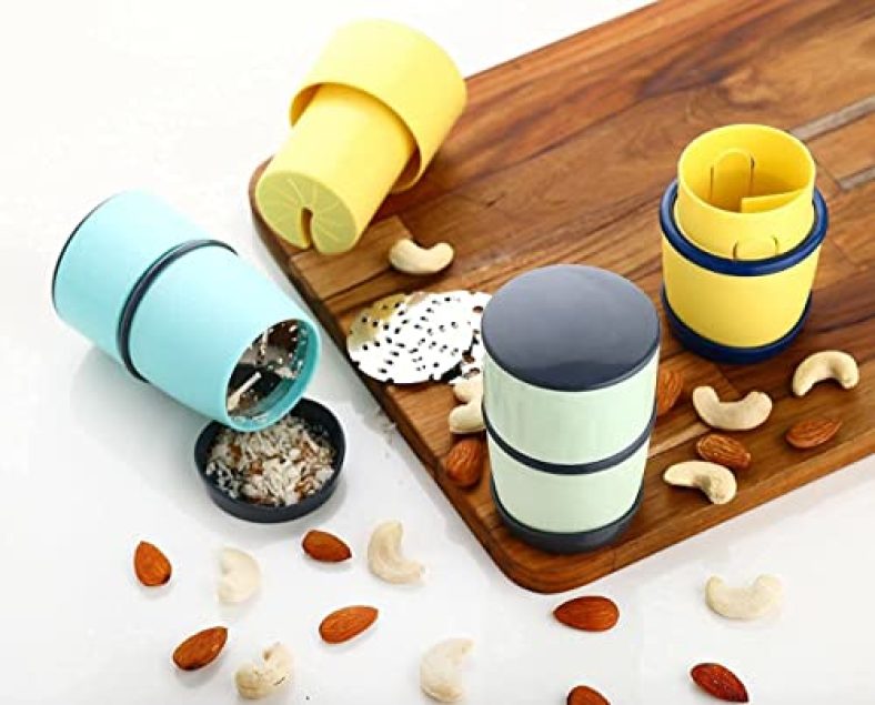 Atevon 3-In-1 Plastic Dry Fruit & Paper Mill Grinder Slicer