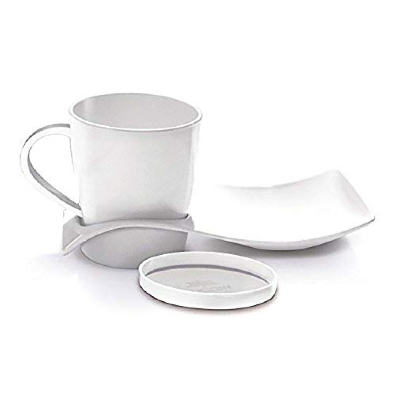 Milton Coffee And Cookies Melamine Server, Set Of 3, White