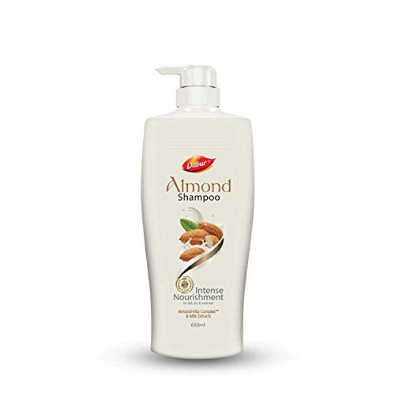 Dabur Almond Shampoo – 650 Ml | For Nourished & Smooth Hair | Intense Nourishment | Helps In Hair Strenghtening | With Almond-Vita Complex & Milk Extracts
