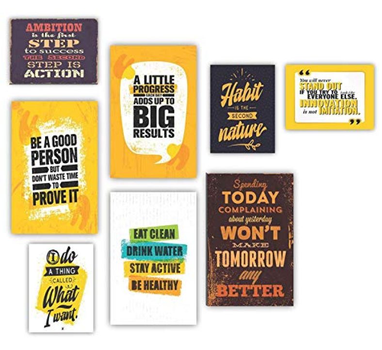 Saf Synthetic Quote;Landscapes;Religion;Animals Home Decor, Multicolor, Motivational, 30 Cm X 45 Cm X 0.2 Cm