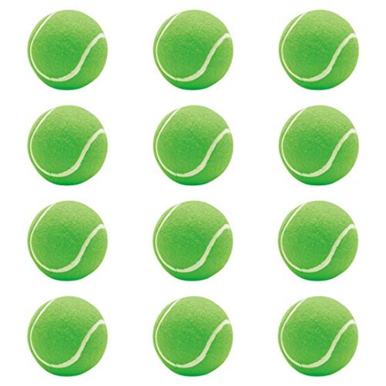 Steller Light Weight Tennis Ball For Pets, Dogs, Cats, And Kids – Affordable Fun And Playtime Ball With Durability, Pack Of 12 (Green)