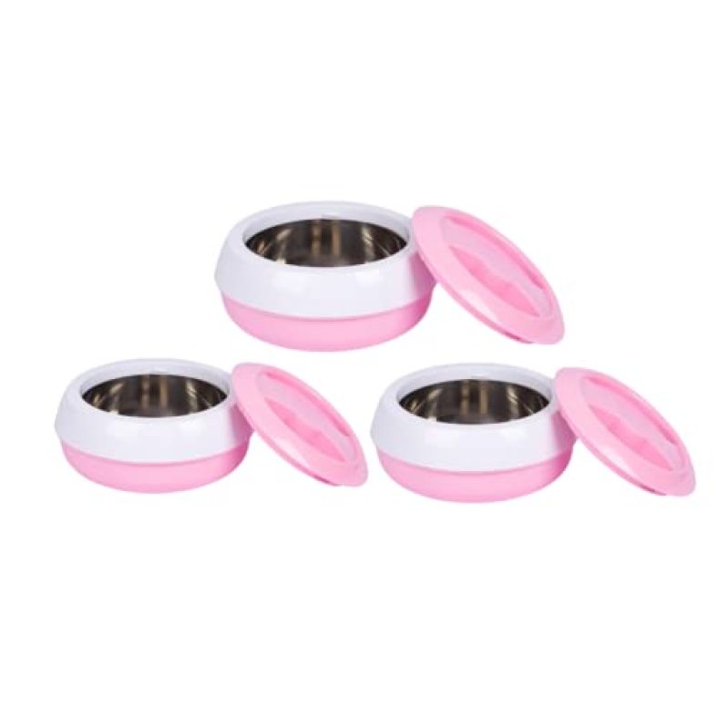 Mumma’S Life Insulated Casserole Hotpot/Chapati Box/Hot Case With Lid Thermoware Casserole Set Of 3 (800Ml, 1000Ml & 1500Ml)