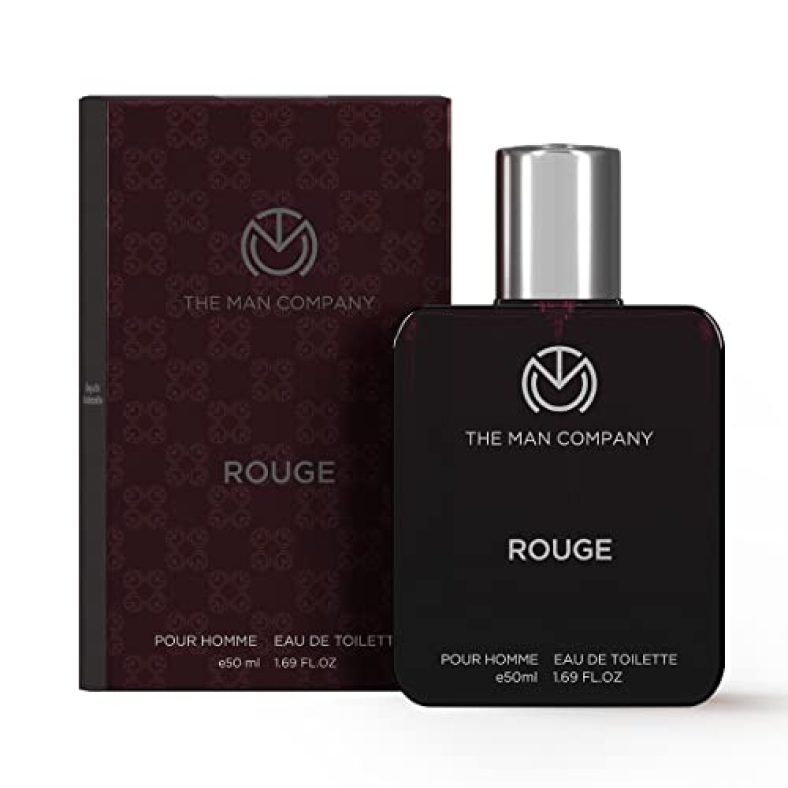 The Man Company Rouge Edt – 50Ml | Perfume For Men | Premium Long-Lasting Fragrance | Citrusy, Spicy & Woody | Gift For Men