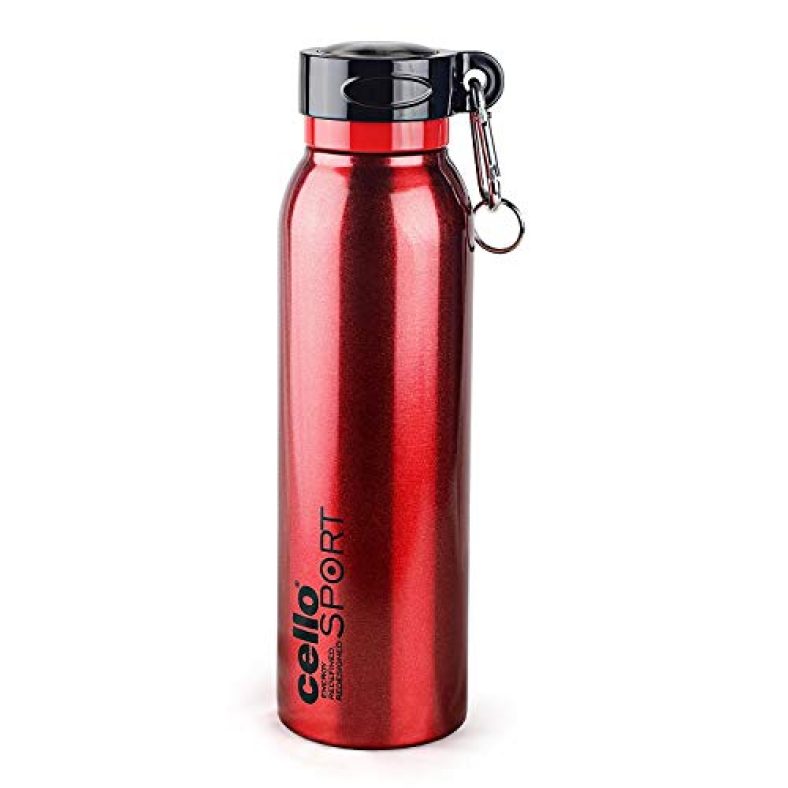 Cello Beatle Ss Flask 850 Ml Red