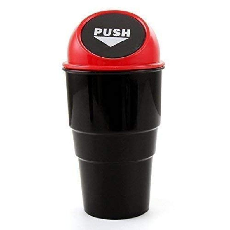 Tantra Car Small Mini Trash Can, Small Mini Car Dustbin, Car Trash Plastic Dustbin Pack Of 1 (Assorted Color)