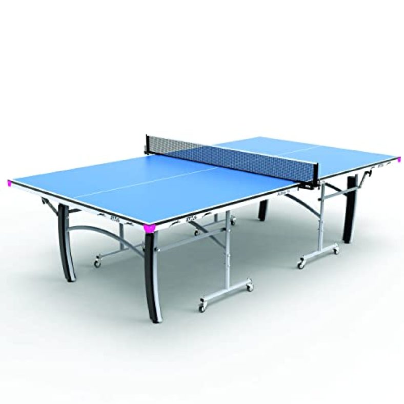 Stag Active Series Pro Table Tennis Tt Table, Full Size Premium Table With Quick Easy Setup, Ideal For Both Home And Club – 1 Table Top Cover,2 Tt Rackets,6 Balls,1 Clamp Net
