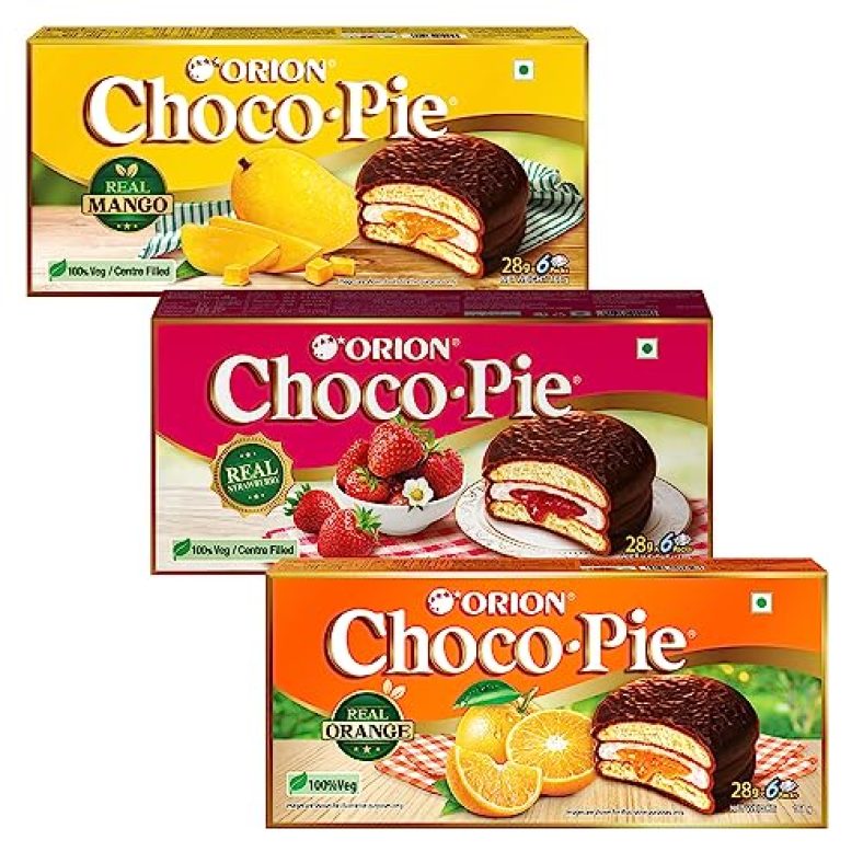 Orion Fruity Chocopie Combo (Pack Of 3)