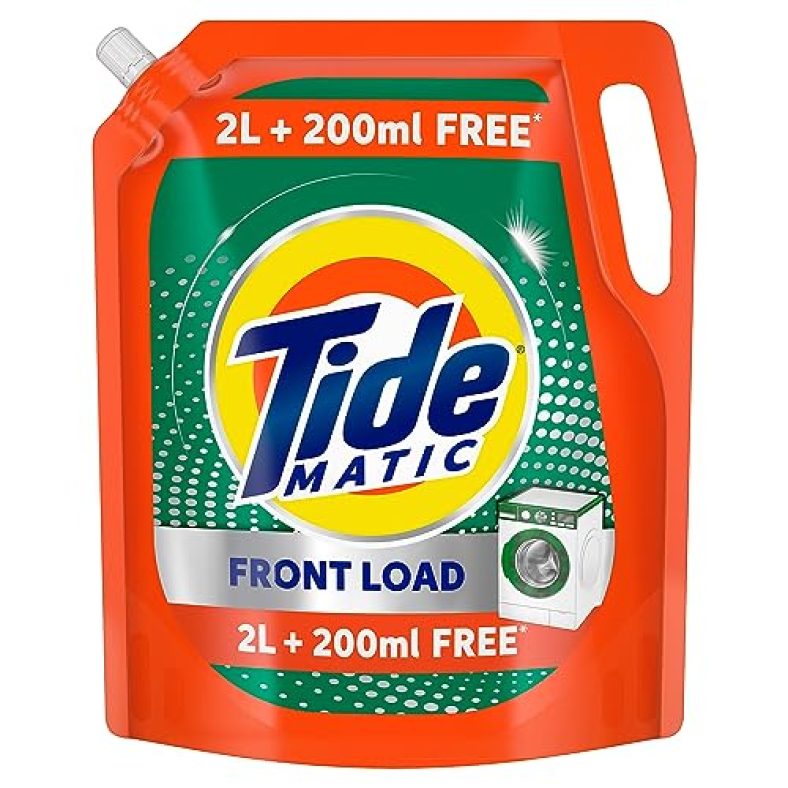 Tide Matic Liquid Detergent 2L + 200 Ml Free – Front Load Washing Machine