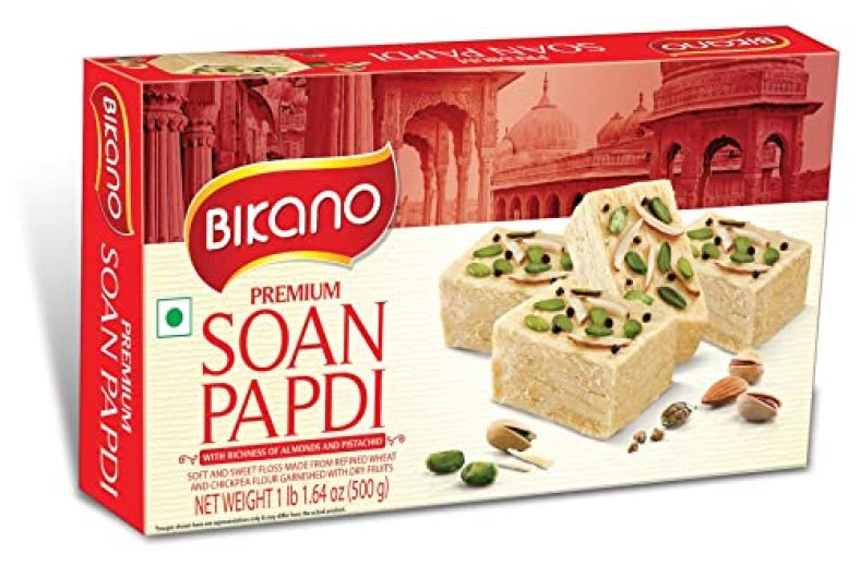 Bikano Soan Papdi, Milk 500 Gm Extra 20% (500G+100G Extra)