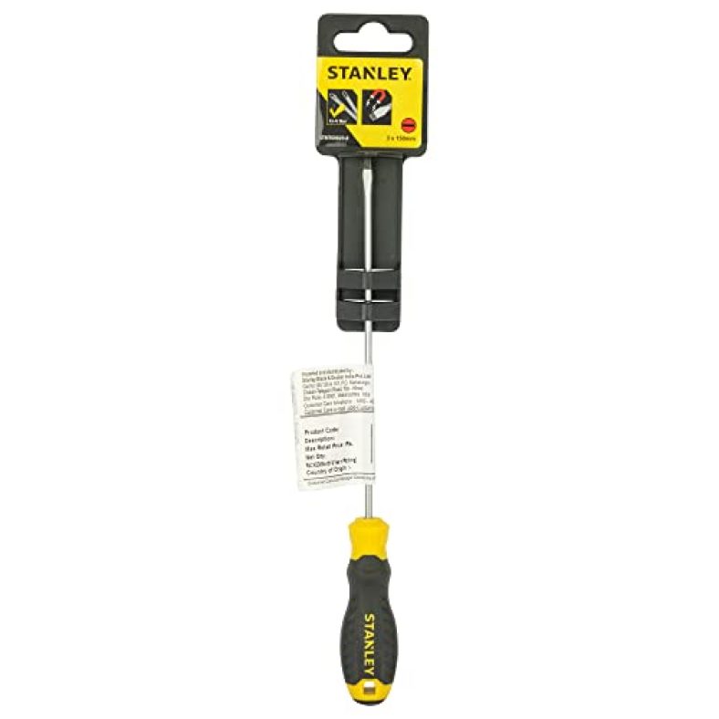 Stanley Stmt60820-8 Cushion Grip Screwdriver Standard 3X150 Mm
