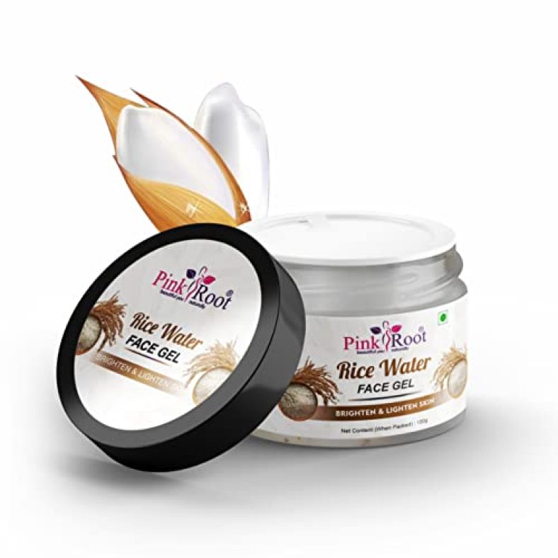 Pink Root Rice Water Face Gel 100Gm Helps To Radiant Glowing Skin Suitable For All Skin Types