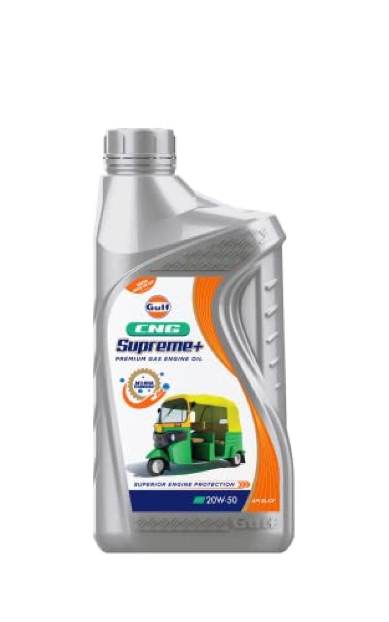 Gulf Cng Supreme + 20W-50 Mlp [1 L] Light Duty Commercial Vehicle Multi-Grade Engine Oil