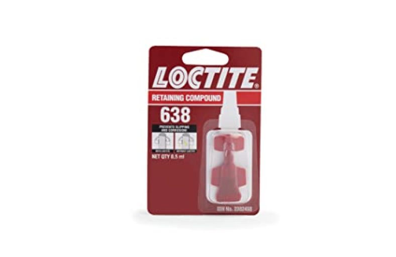 Loctite 638 Mini | High Strength General Purpose Retaining Compound | Ideal For Shafts, Gears, Pulleys And Similar Cylindrical Part | 0.5 Ml