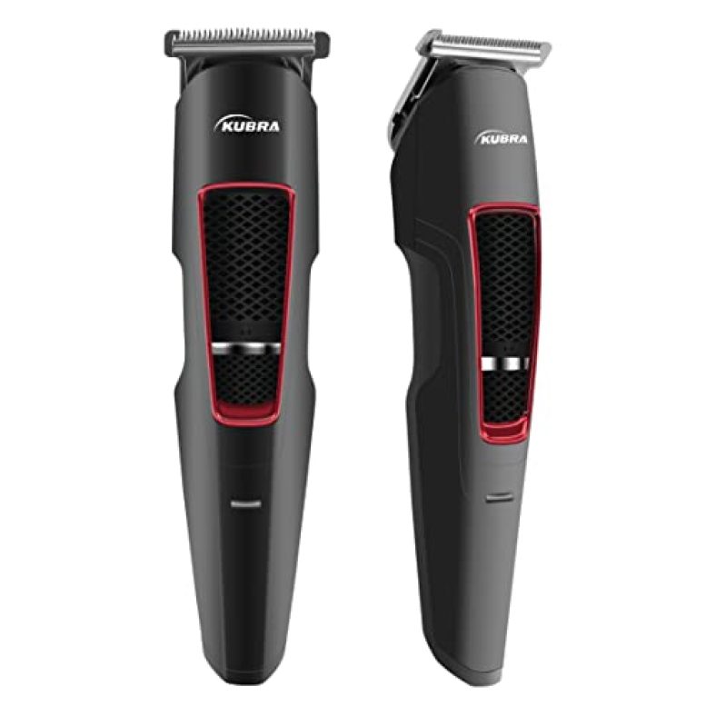 Kubra Kb-2048 Professional Hair Trimmer For Men/Beard Trimmer For Men, Black | Precision T Blade With 5 Trimming Range | 50 Minutes Runtime | Trimmer Men With Usb Charging & Indicator