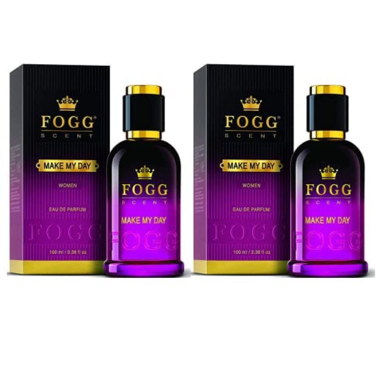 Fogg Scent Make My Day Perfume For Women, Long-Lasting, Fresh & Powerful Fragrance, Eau De Parfum, 2 X 100 Ml (Pack Of 2)