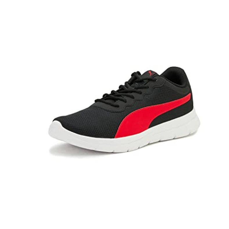 Puma Mens Maximal Comfort Black-High Risk Red Walking Shoe – 9 Uk (37902701)