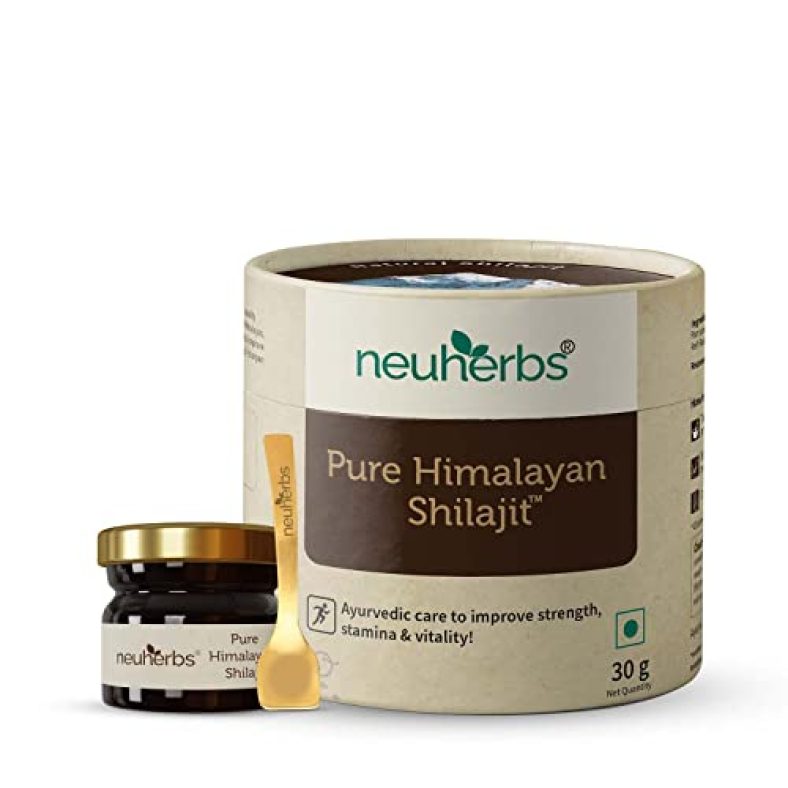 Neuherbs Pure & Original 100% Ayurvedic Himalayan Shilajit/Shilajeet Resin 30G With 75% Fulvic Acid – For Endurance, Stamina And Strength | Lab Tested