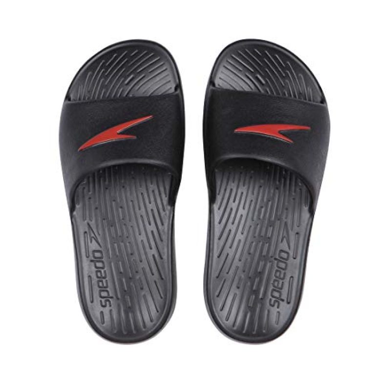 Single Colour Slide Black – Lava Red