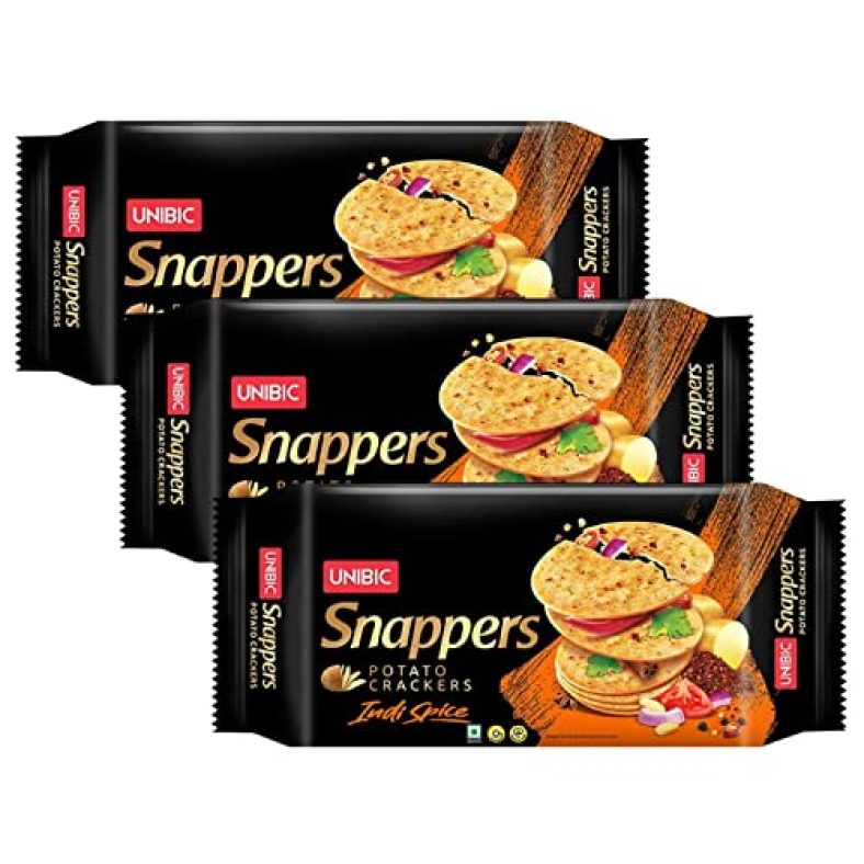 Unibic Foods Snappers Potato Crackers – Indi Spice- 300Gm