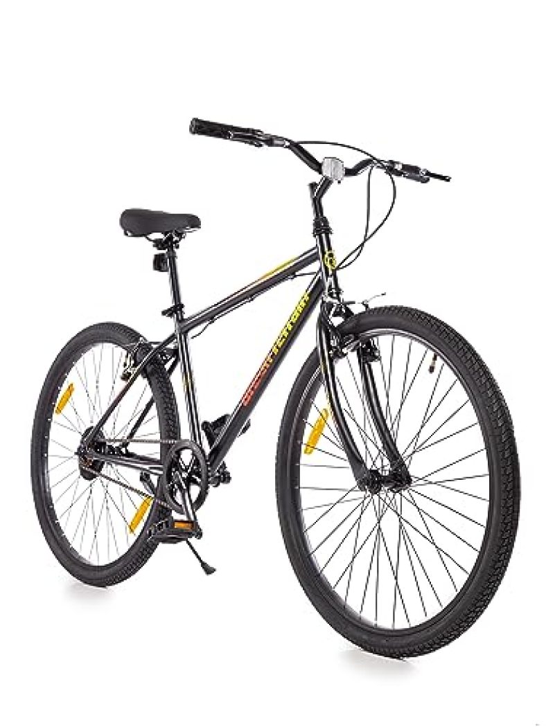 Urban Terrain Maza 27.5” Red City Lite Bike With Free Cycling Event & Ride Tracking App By Cultsport (18 Inch Frame, Ideal For Unisex)