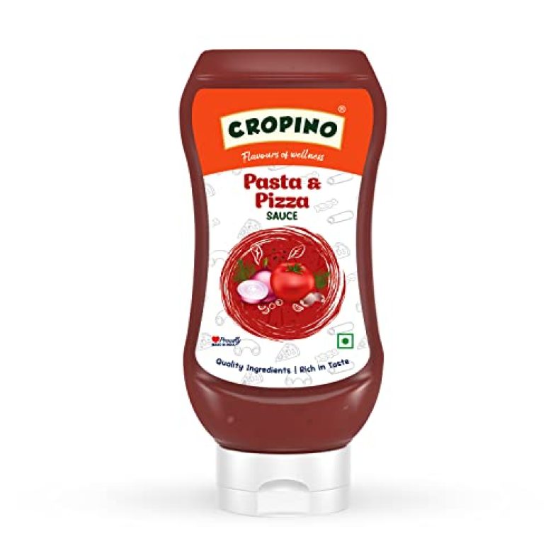 Cropino Pasta & Pizza Sauce, 320G / Ready To Eat/For Pizza, Penne Pasta, Spaghetti, Fusilli, Macaroni, Hakka Noodles, Rice Noodles & Whole Wheat Pasta