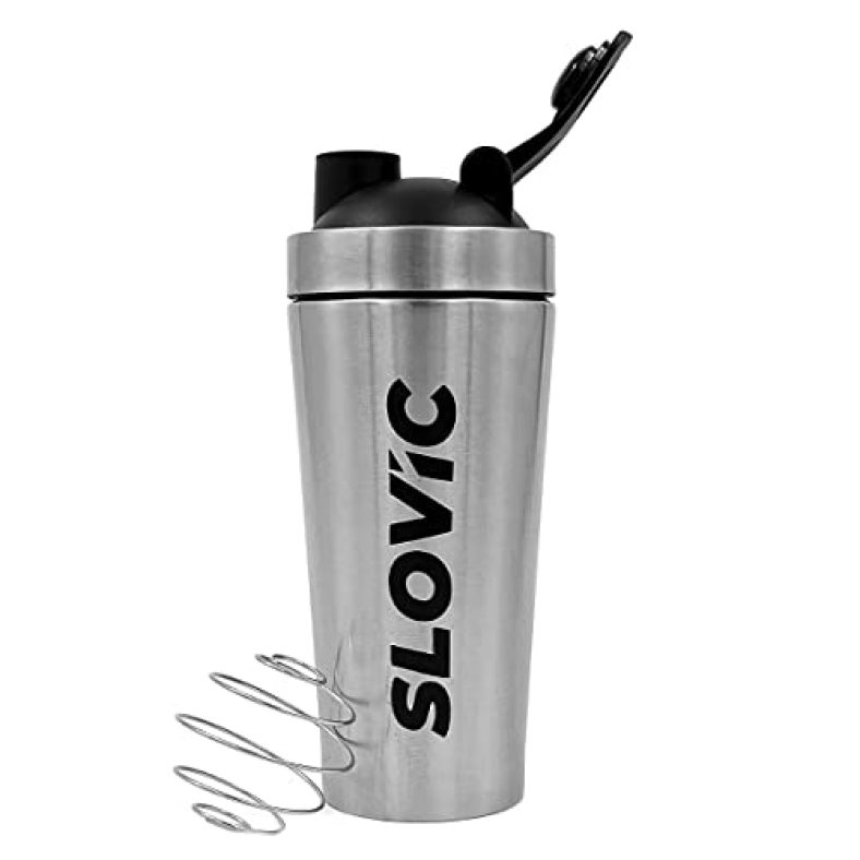 Slovic Steel Shaker For Protein Shake, Gym Bottles For Men, Odor Free Protein Shaker Bottles For Protein Shake, Leakproof Stainless Steel Shaker Bottles For Gym