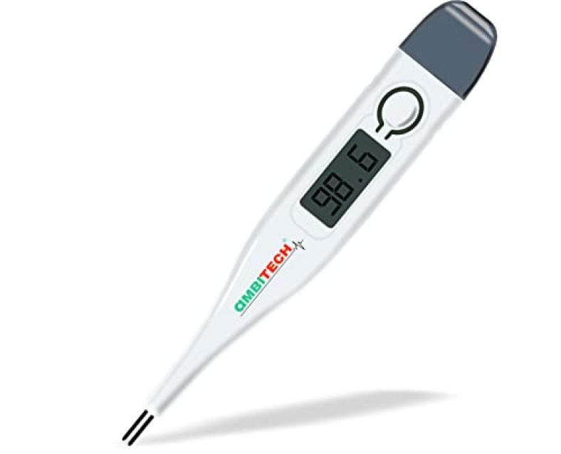 Ambitech Phx-01 Digital Thermometer With One Touch Operation For Child And Adult Oral Or Underarm Use |Made In India|1 Year Warranty