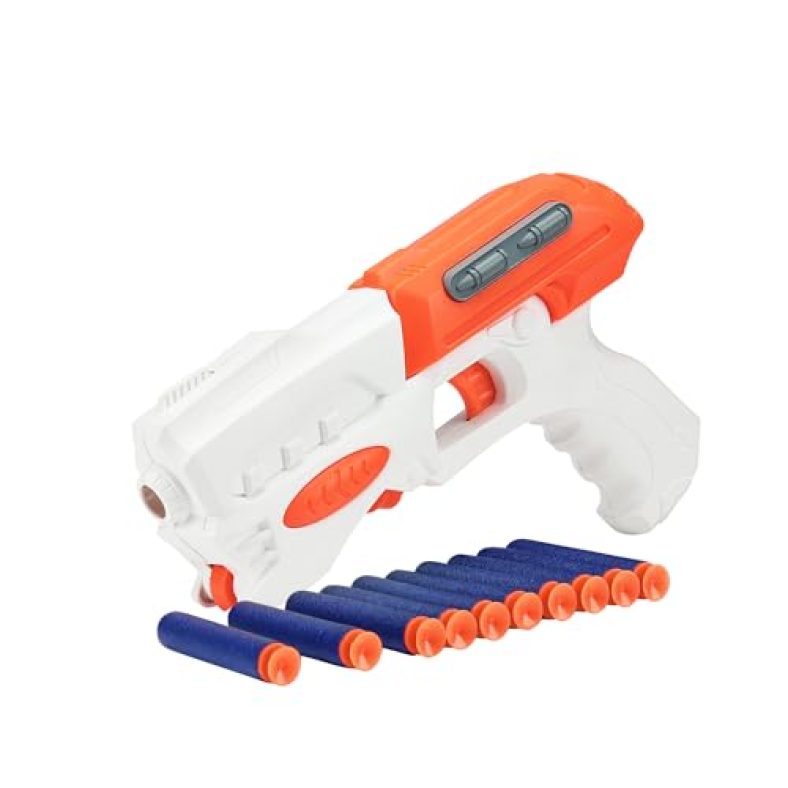 Amazon Brand – Jam & Honey Sniper Evo Foam Blaster Gun | 10 Soft Foam Bullets | Safe For Kids | Party Or Return Gift