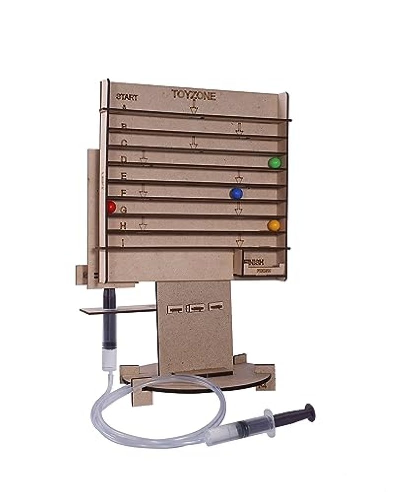 Toyzone Hydraulic Desktop Maze Game | Stem Toys | Educational Diy Toys For Kids | Engineering Games | Motor Skills Toys | Make In India