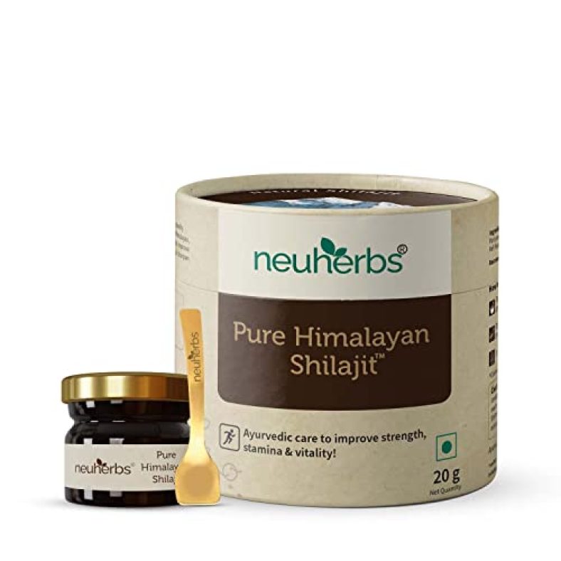 Neuherbs Pure & Original 100% Ayurvedic Himalayan Shilajit/Shilajeet Resin 20G With 75% Fulvic Acid – For Endurance, Stamina And Strength | Lab Tested