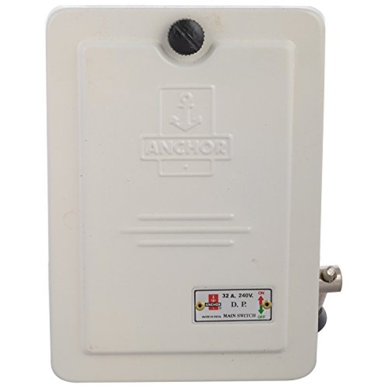 Anchor Metal 17626 Dp, 32 Ampere, 240 V Main Switch (White)