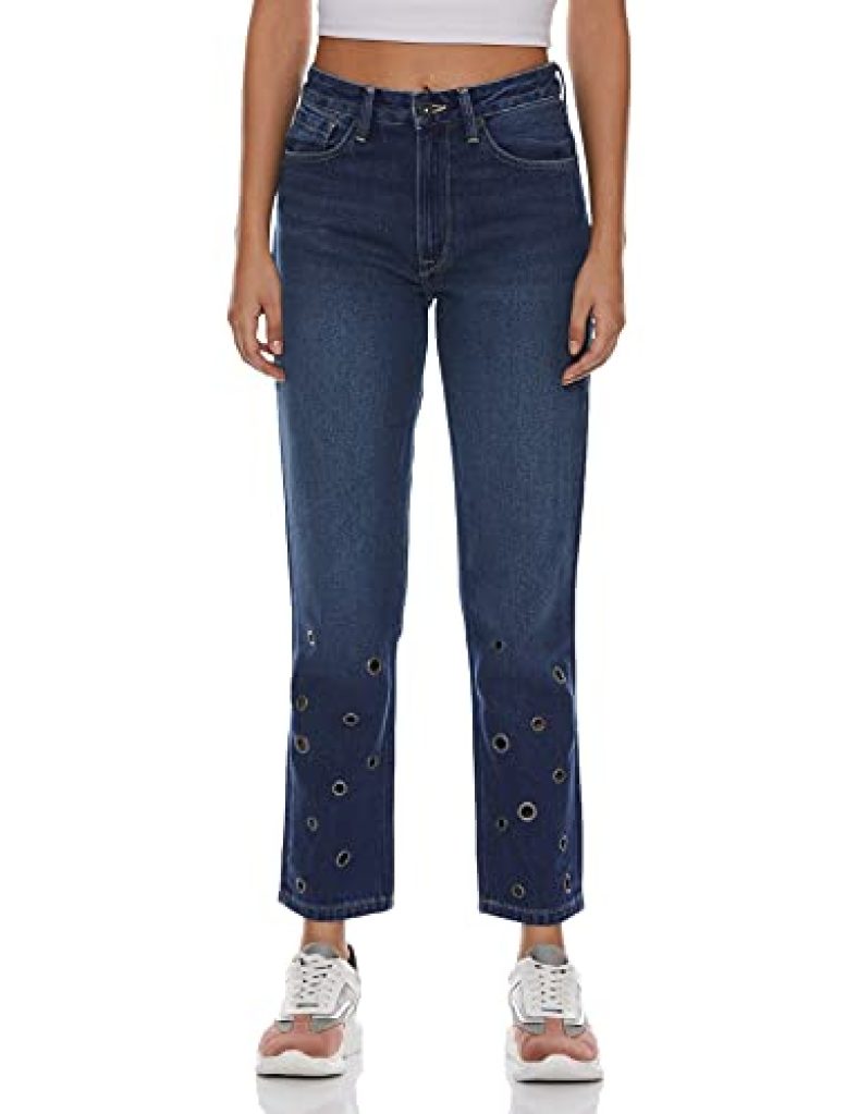 Pepe Jeans Women’S Straight Jeans (Pl203502J67_Med Blue_30)