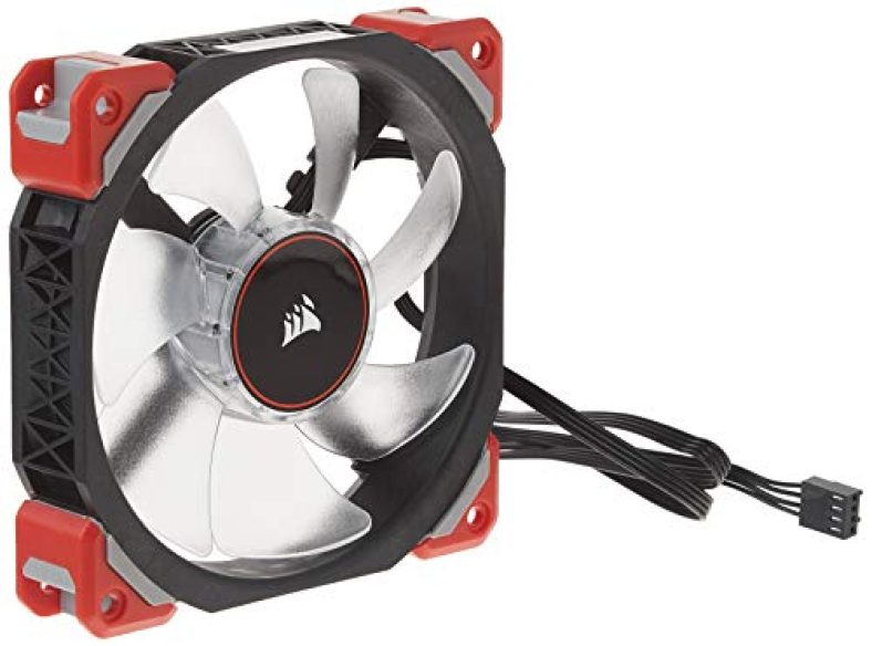 Corsair Ml120 Pro Led, Red, 120Mm Premium Magnetic Levitation Fan
