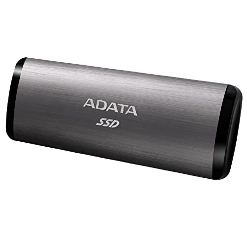 Adata Se760 Usb Type-C 256Gb External Solid State Drive, Titan Gray