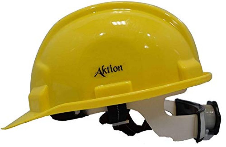 Aktion Safety Helmet Akh-12 Rachet Type – Yellow (Pack Of 5)