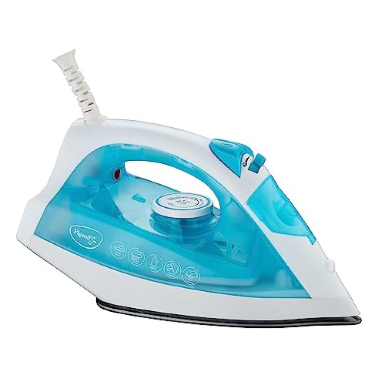 Pigeon By Stovekraft Steam Iron Velvet 1600 Watts With Spray (Blue)
