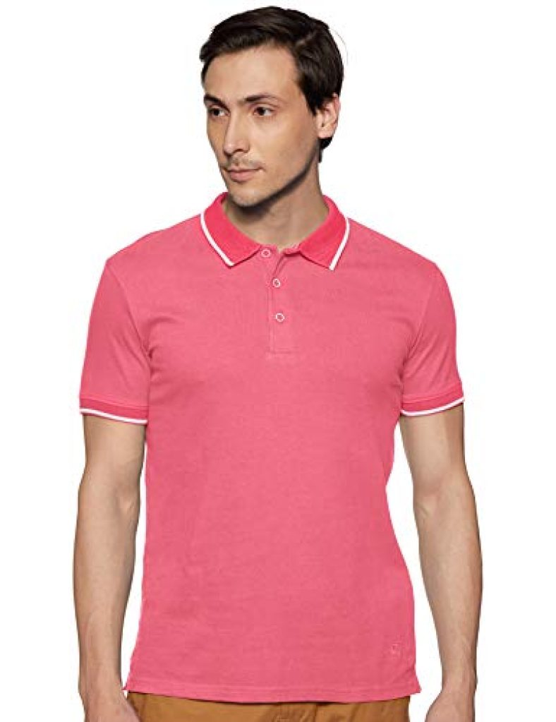 United Colors Of Benetton Men’S Plain Regular Fit Polo (19P3Swdj5555I_B28_Pink S)